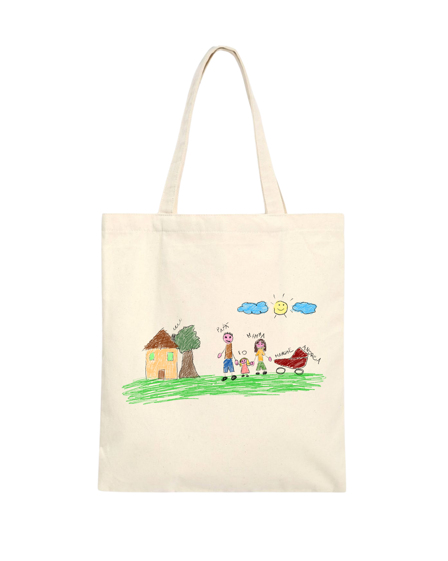 Custom family canvas bag