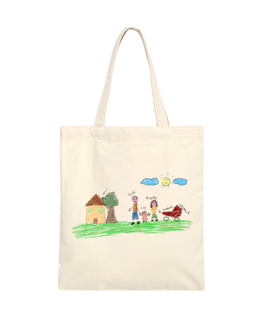 Shopper in tela custom famiglia