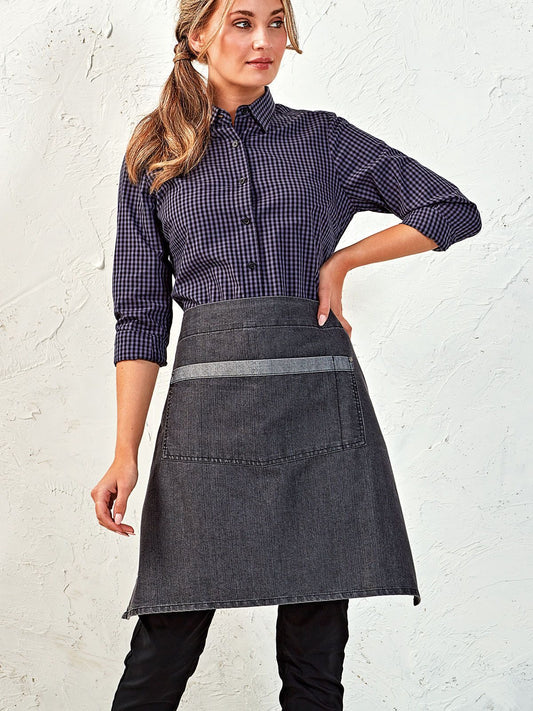 Medium-length Denim Apron