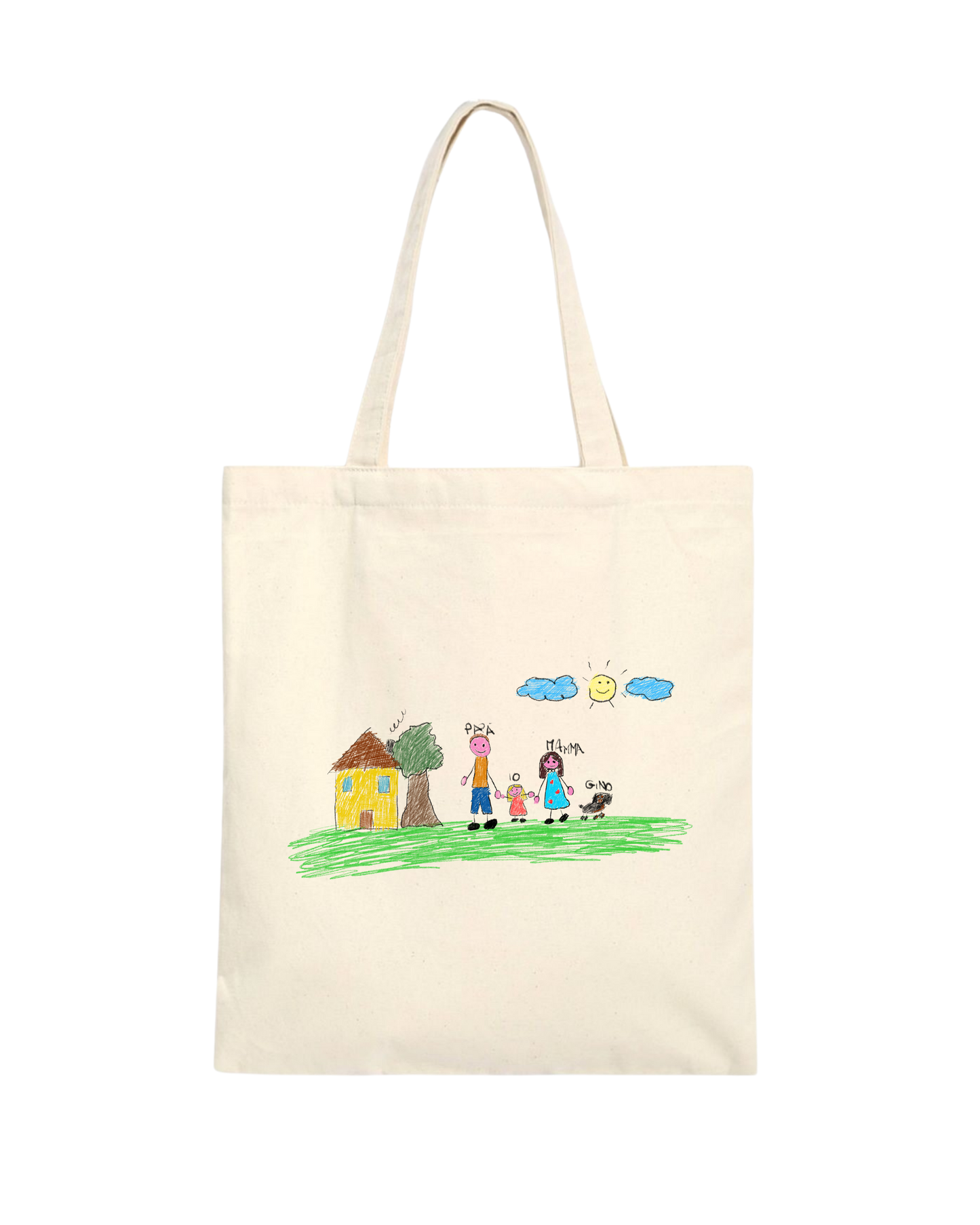 Custom family canvas bag