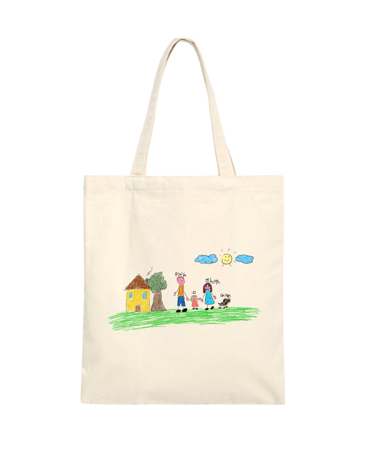 Custom family canvas bag