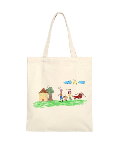 Custom family canvas bag