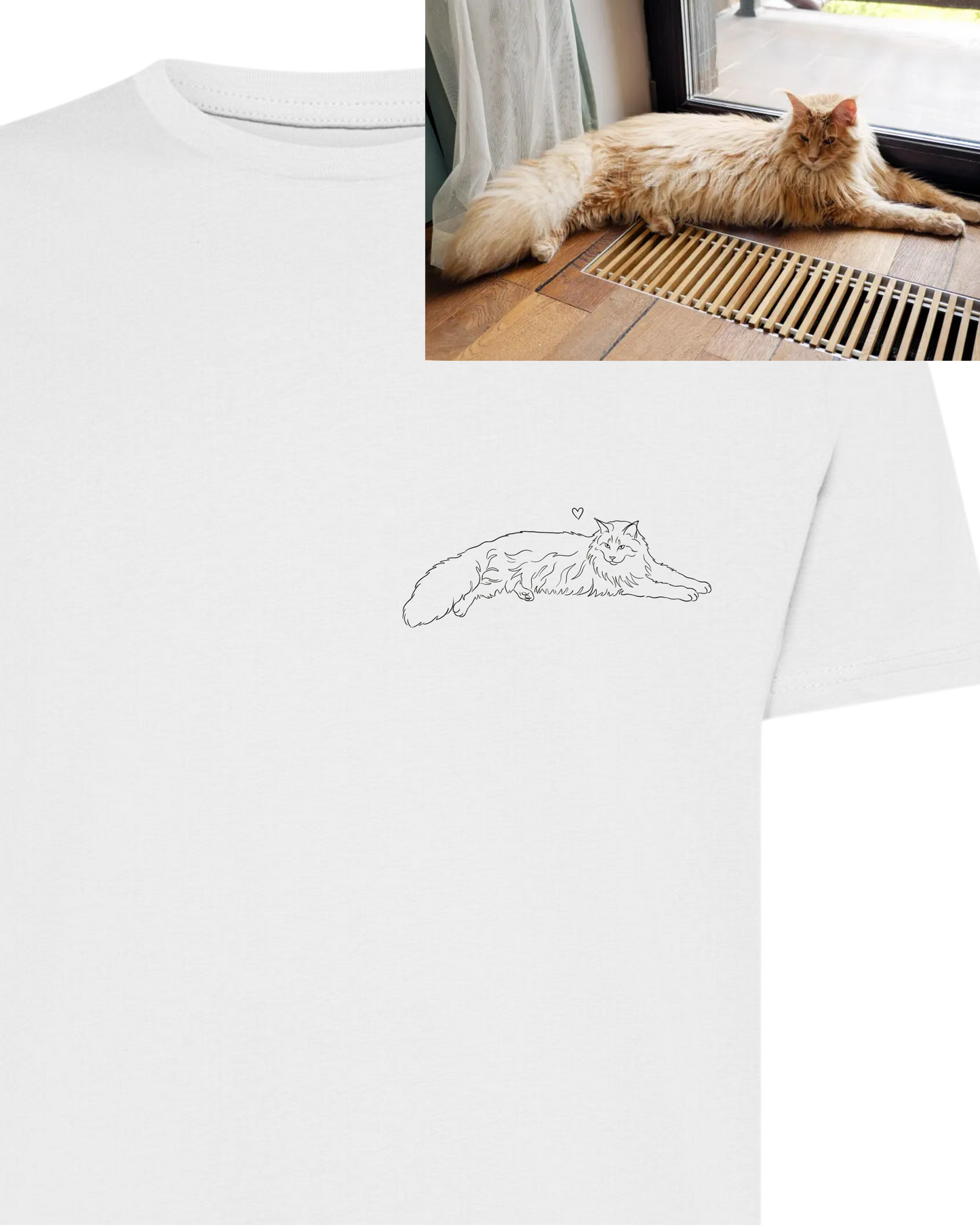 T-shirt custom gatto