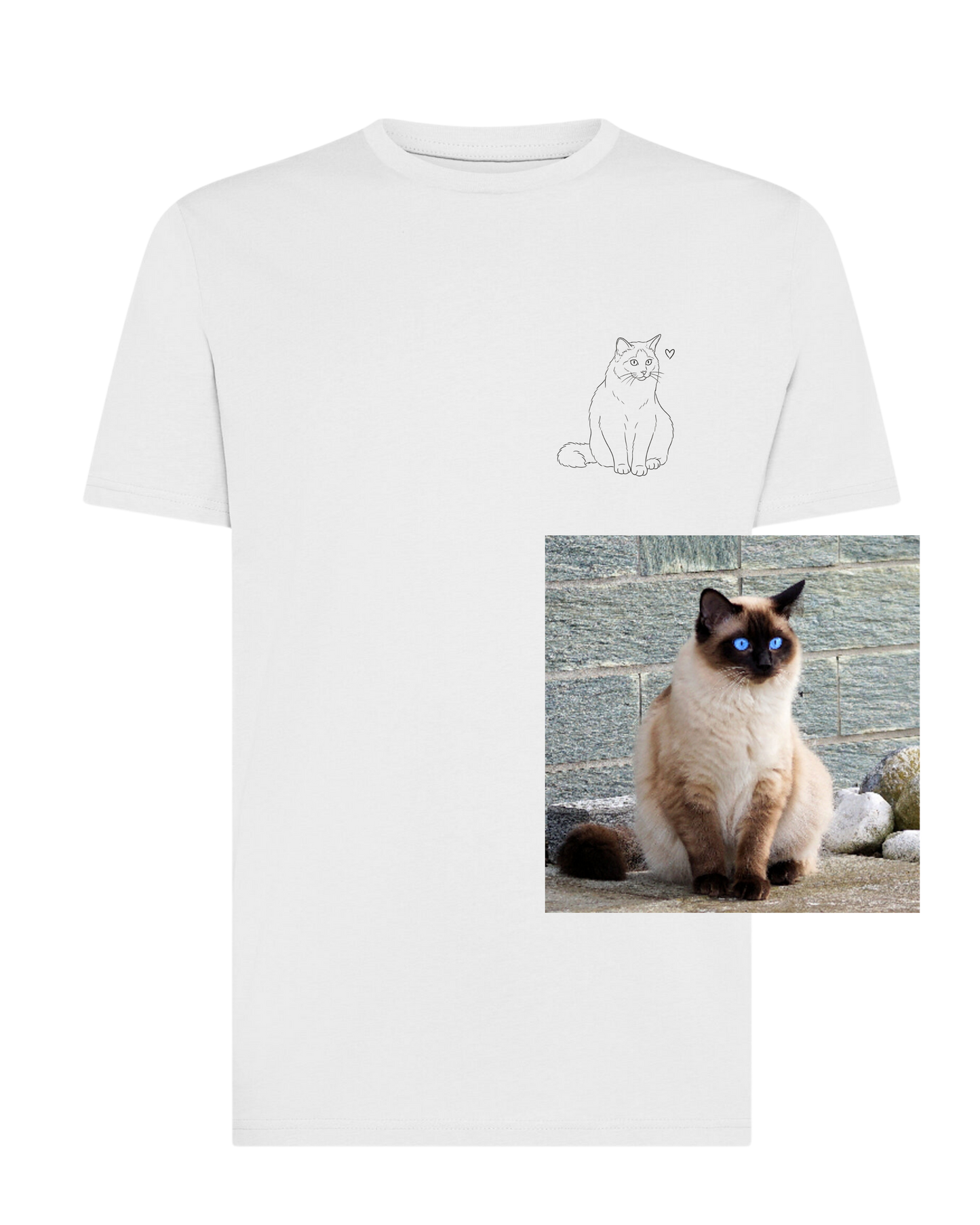 T-shirt custom gatto