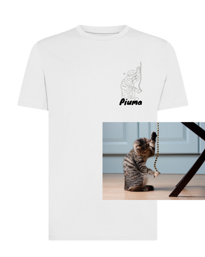 T-shirt custom gatto