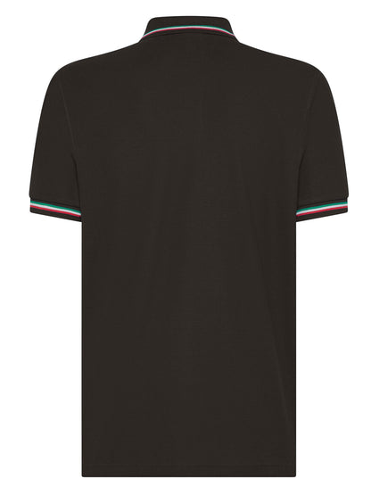 Italy tricolor polo shirt