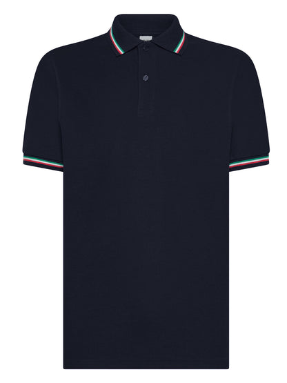 Italy tricolor polo shirt