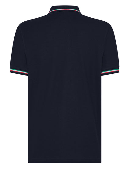 Italy tricolor polo shirt