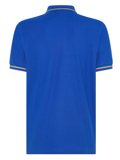 Italy tricolor polo shirt