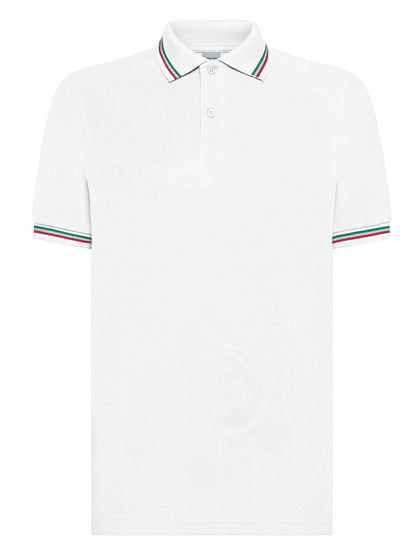 Italy tricolor polo shirt