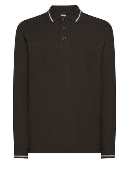 Men's long-sleeve polo shirt