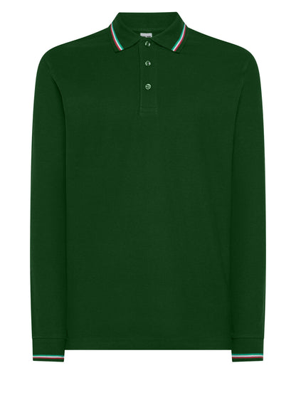 Men's long-sleeve polo shirt