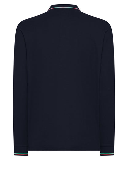 Men's long-sleeve polo shirt