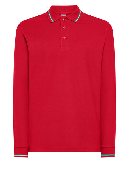 Men's long-sleeve polo shirt