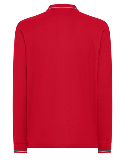 Men's long-sleeve polo shirt
